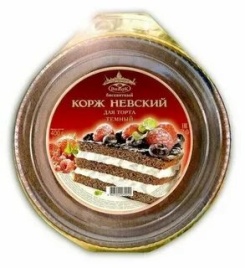 Корж Невский темный (3 коржа) 300 гр.