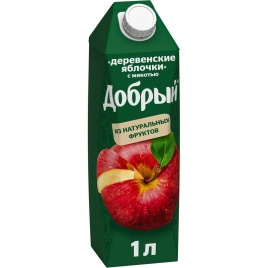 Добрый Яблоко дерев. 1л. (12 шт.)