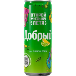 Добрый Лимон Лайм 0,33 л. (12 шт.) ж\б