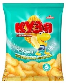 Кузя Лакомкин снэки кукурузные 100 гр. упак (15 шт.)