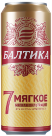 Балтика №7 Мягкое 0,45 л. (24 шт.) ж\б