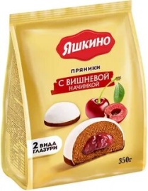 Пряники с вишневой начинкой 350 гр.