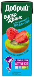 Добрый Киви Клубника 0,2 л. (27 шт.)