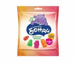 Бегемотик Бонди мармелад с витаминами 70 гр.