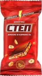 Степ батончик 80 гр арахис-карамель  (15 шт.)