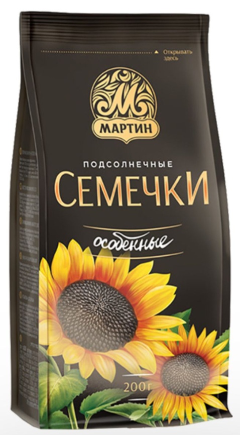 Семечки от Мартина ОСОБЕННЫЕ 200 гр. упак (32 шт.) фото 1