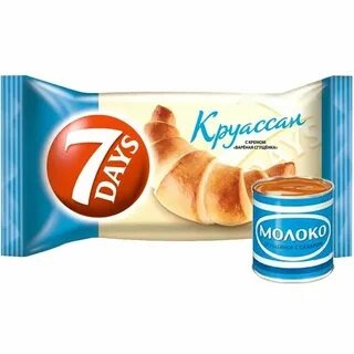 Круассан "7-Дней" МИДИ 3+1 65 гр. Сгущенка упак (7 шт.) фото 2