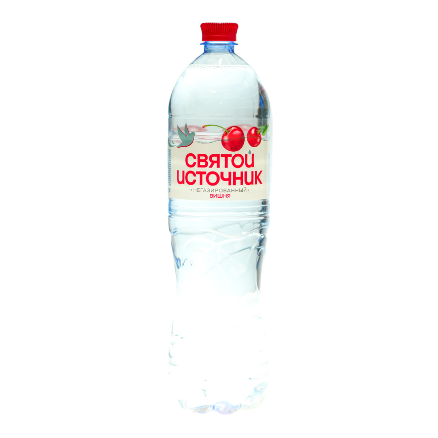 Святой Источник Вишня 1,5 л. (6 шт.) б/газ фото 1