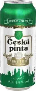 Чешская Пинта Монастыр. №1 0,568 л. ЖБ/24 5,9% фото 1