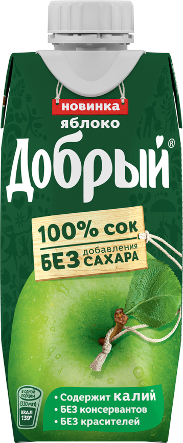 Добрый Яблоко 0,33 л. (12 шт.) фото 1