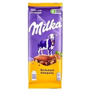 Милка Цельный Миндаль 85 гр. фото 1