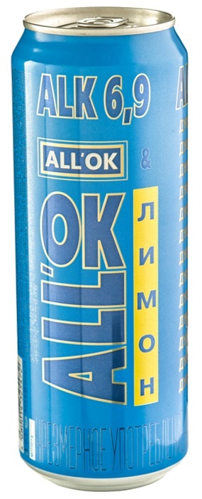 Алко Лимон 0,45 л. (24 шт.) ж\б фото 1